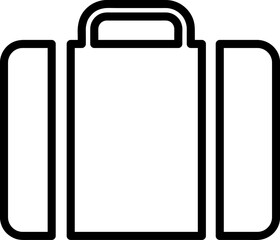 Suitcase Icon Vector trendy style illustration on white background.