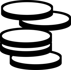 Coins icon vector trendy style illustration on white background..eps