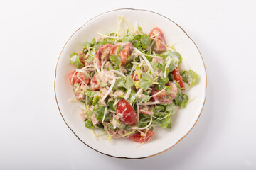 サラダセロリとツナ・トマトのサラダ