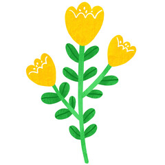 Spring flower and blooming clipart.