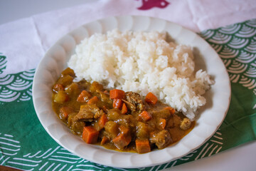 Kurobuta pork curry rice, Japanese food