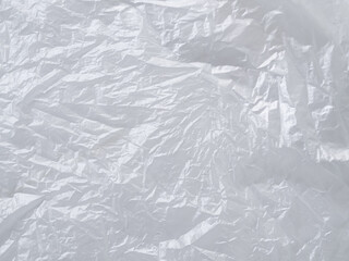 Abstract Texture Crumpled Polyethylene White Grey Background,Pattern Crease Plastic Bag with Sun...