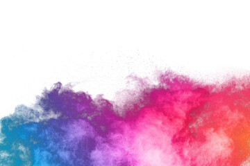  Colorful powder explosion