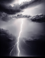 Lightning in the Storm Generative Ai Art