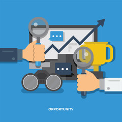 Opportunity concept icon vector design