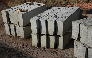 background concrete blocks for construction