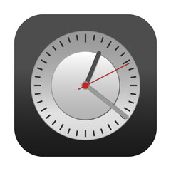 Digital widget user interface clock for decoration graphic design is file png