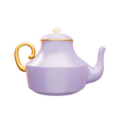 teapot 3d rendering illustration