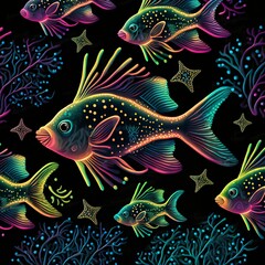 Obraz na płótnie Canvas Background with Fish
