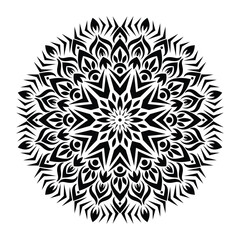 Decorative ornament mandala for Henna