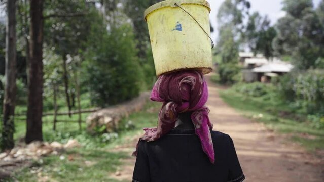Person Walking with Water