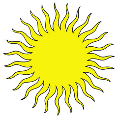 yellow sun icon