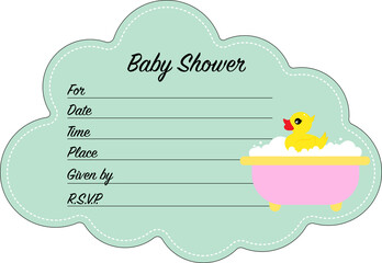 Naklejka premium Invitation to a children's party