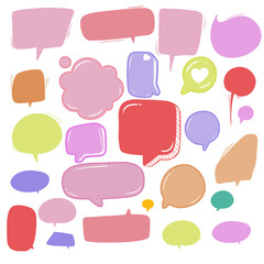 Vector set of hand-drawn cute cartoony expression sign doodle line strokeemoticon effects design elements, cartoon character emotion symbols,