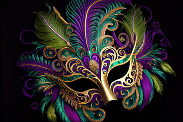 mardi gras carnival mask