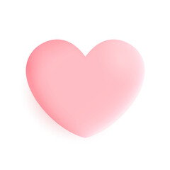 Pink heart. design icon heart symbol love or valentine heart. Vector design.