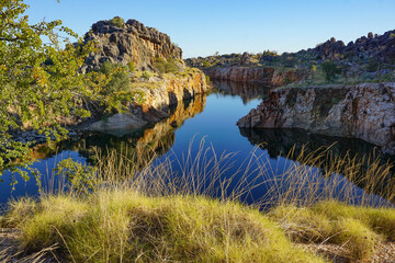 Late afternoon Picturesque scene, Raaf Boab West Australia