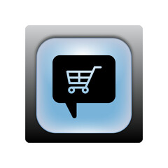 Shopping Chat icon template PNG