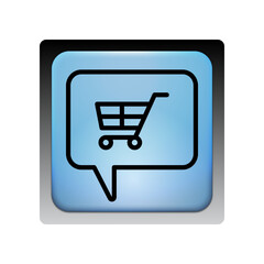 Shopping Chat icon template PNG