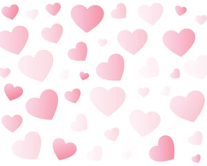 happy valentine's day lovely heart pattern background