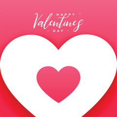 valentine's day greeting background with cute heart