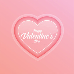 flat style valentines day cute heart background design