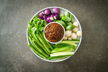 Fermented Fish Chili Paste with Fresh Vegetables