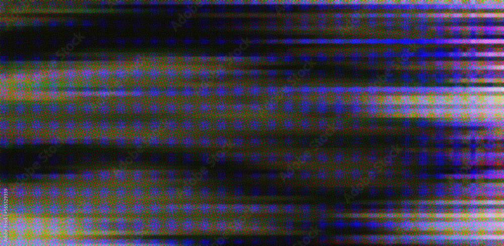 Poster Black and white static noise of a TV screen. Glitched and distorted background.