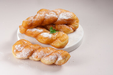 Donat Kepang or KKwabaegi is Korean Twisted doughnuts (donut).