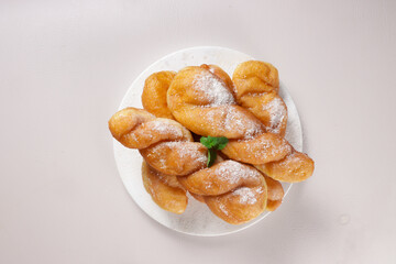 Donat Kepang or KKwabaegi is Korean Twisted doughnuts (donut).