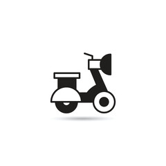 scooter icon on white background