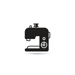 sewing machine icon on white background