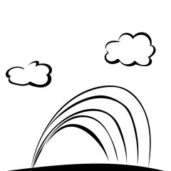 Ausmalbild Regenbogen