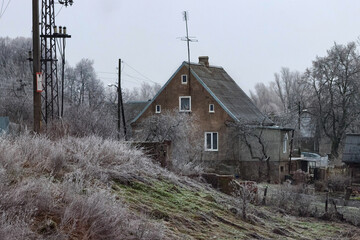 Old german historic houses in the Gvardeysk (Tapiau). Kaliningrad region. Russia
