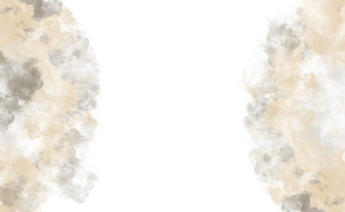 transparent white clouds on the sides
