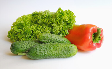 Vegetables for salad