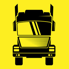 truck logo front view trucking