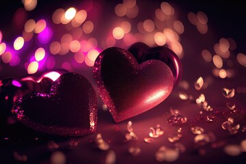 Valentine's Day Valentine Heart Hearts Shape Shaped Love Romantic Red Pink Background Image