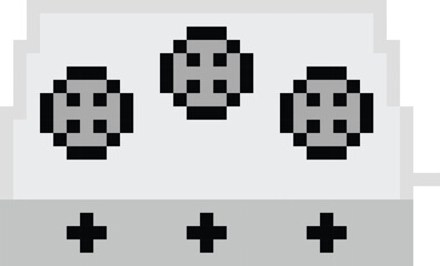 Gas Stove pixel art vector