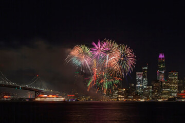 New Year Eve Firework Show at San Francisco, California