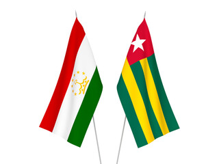 Tajikistan and Togolese Republic flags