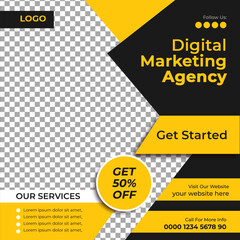 Digital Marketing Social Media Post Template | Social Media Post Design for Digital Marketing Agency |Facebook Instagram post design	