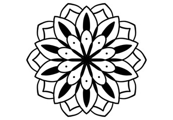 Circular Decorative Line Mandala Icon