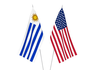 America and Oriental Republic of Uruguay flags