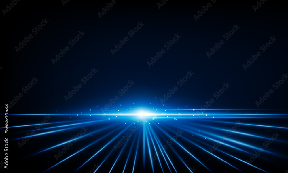 Wall mural Abstract Light technology background Hitech communication concept innovation background vector design.