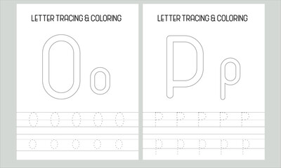 Alphabet Tracing and Coloring Pages l Kids' letter tracing and coloring pages