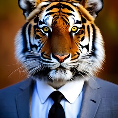 tiger in a suit