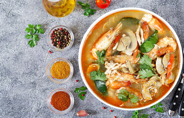 Spicy Shrimp and Mushroom