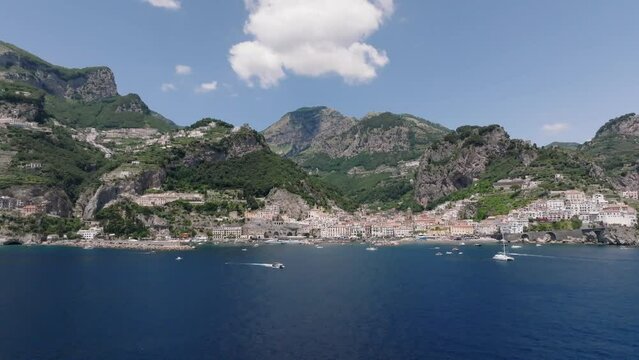 Arriving in Amalfi