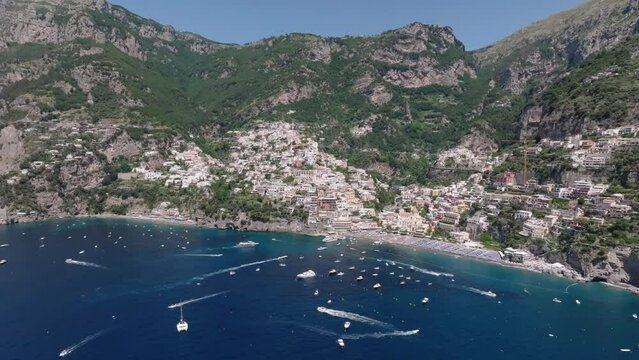 Arriving in Positano